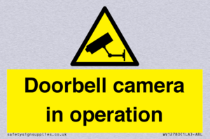 Doorbell camera in operation